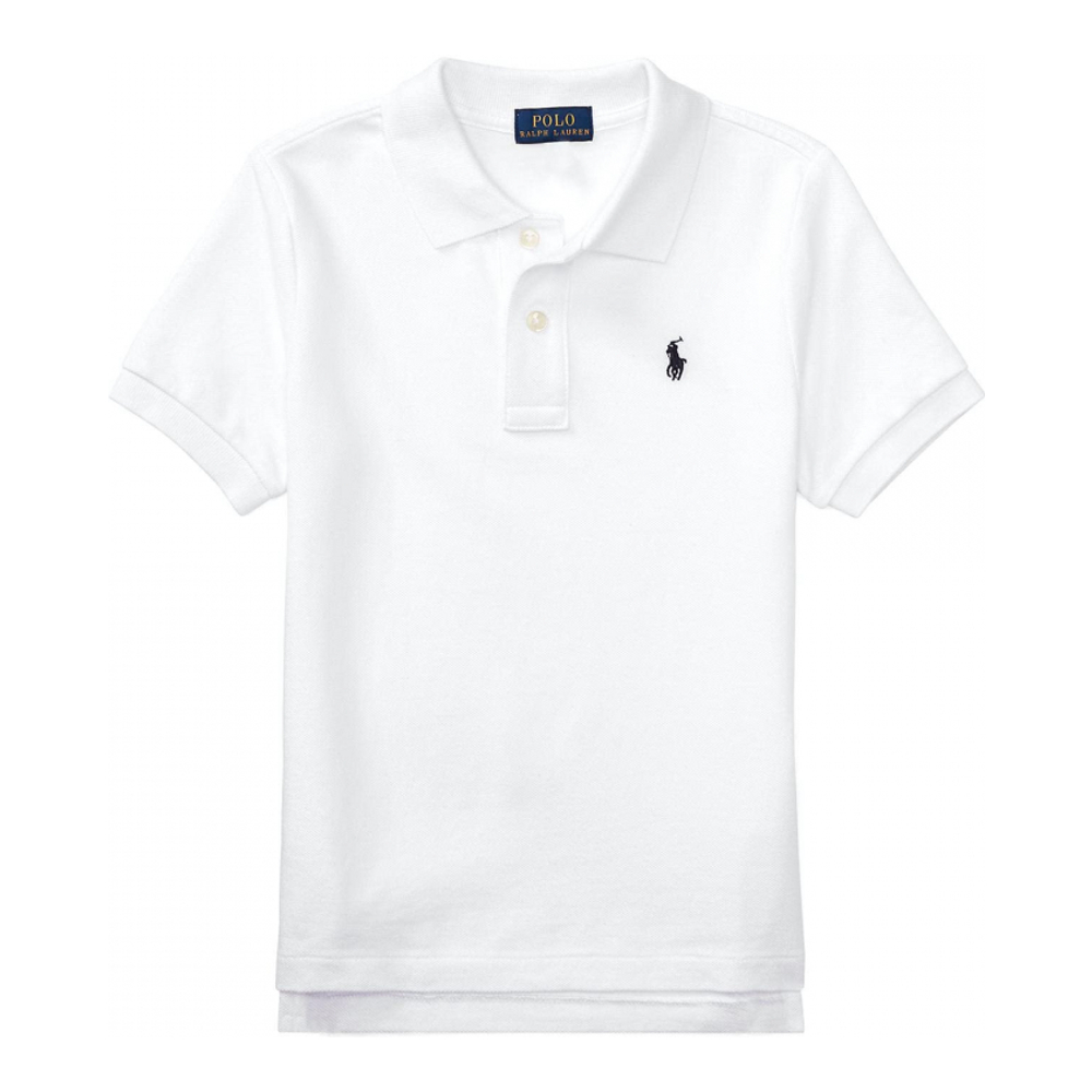 'Cotton Mesh Polo Shirt' pour Petits garçons