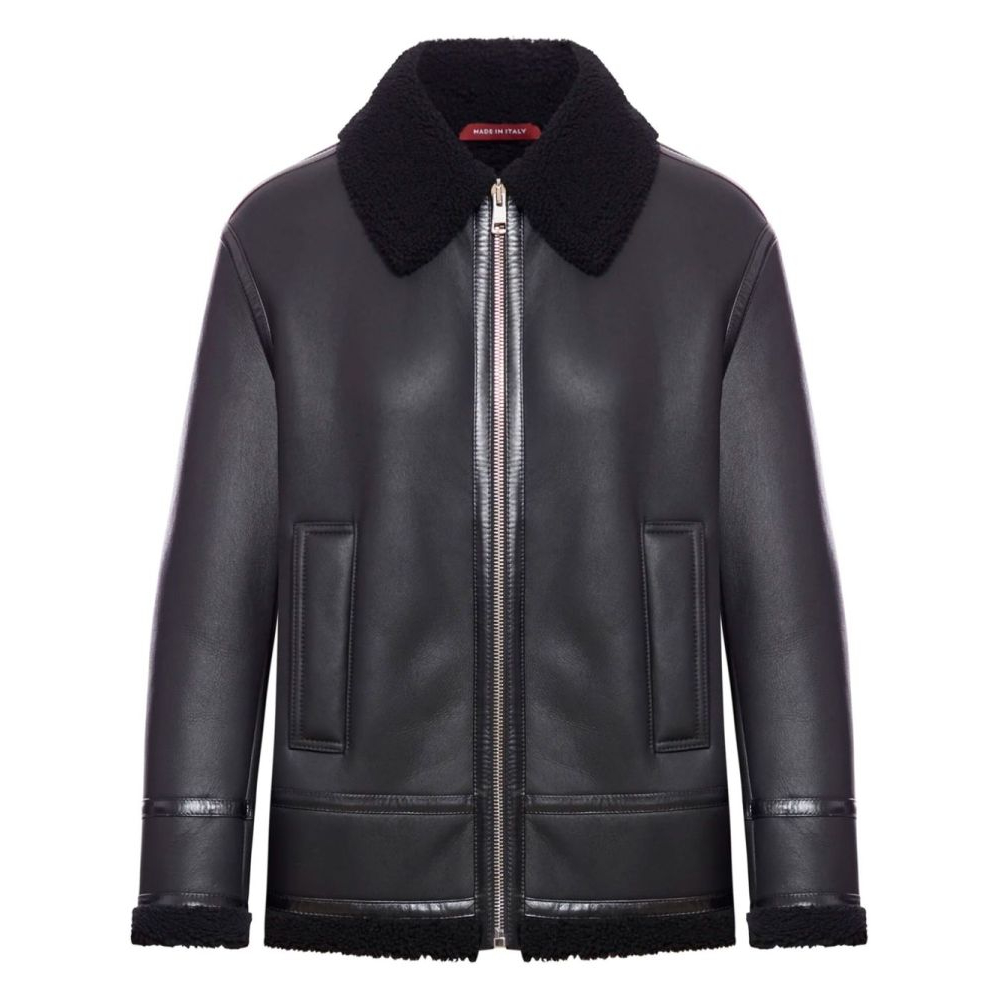 'Shearling-Trim' Jacke für Damen