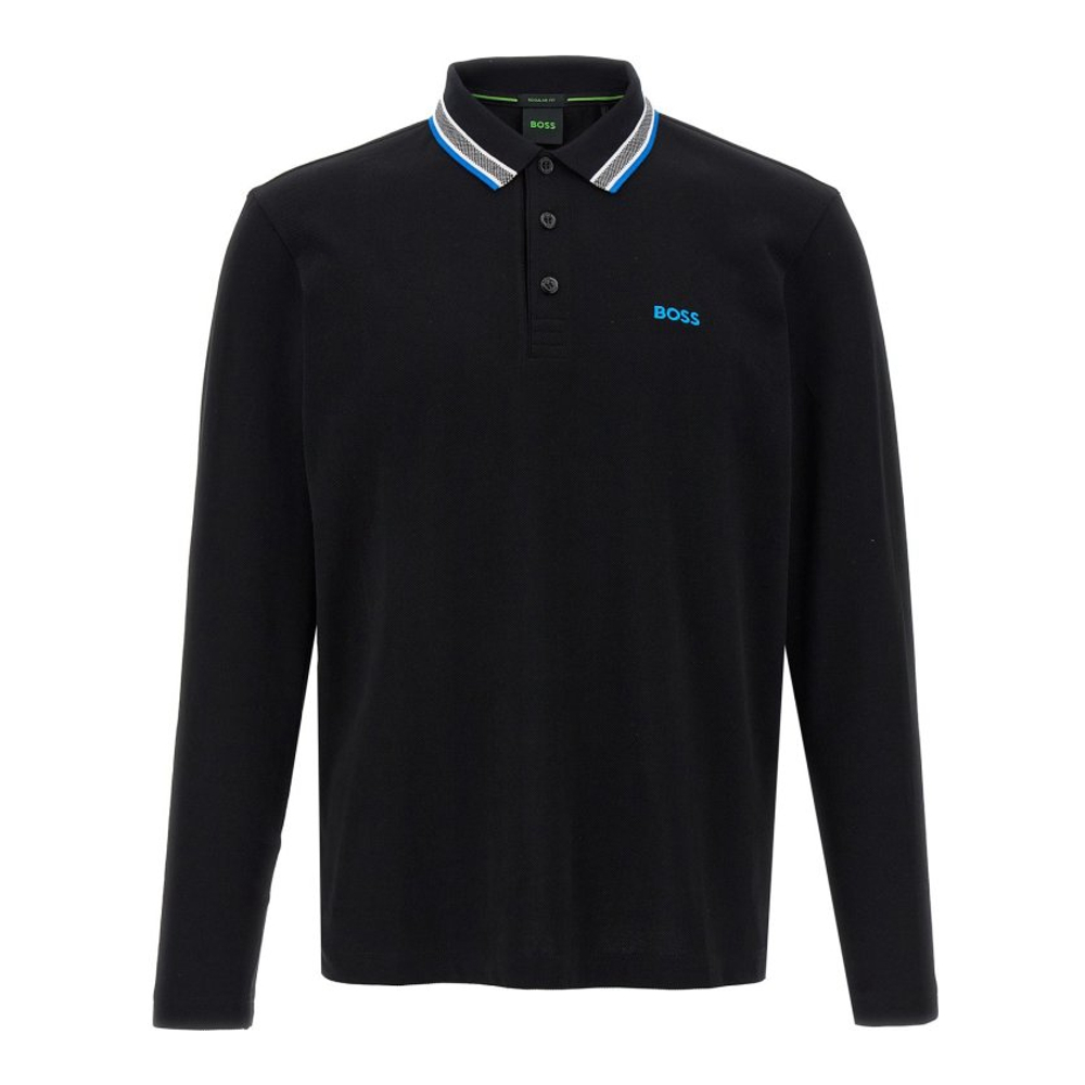 Men's 'Plisy' Long-Sleeve Polo Shirt