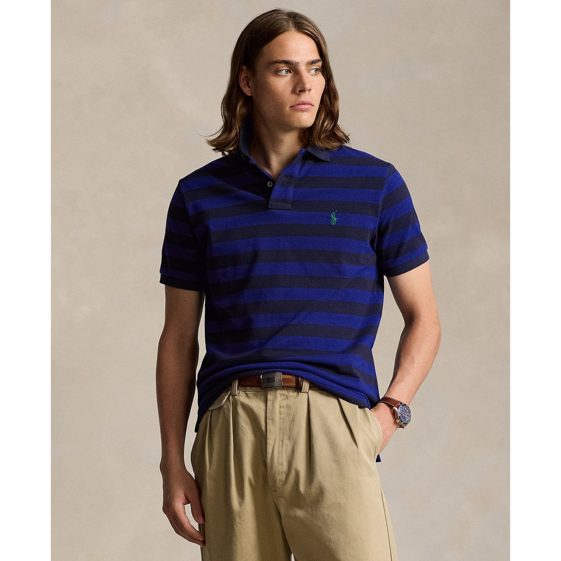 'Classic-Fit Striped' Polohemd für Herren