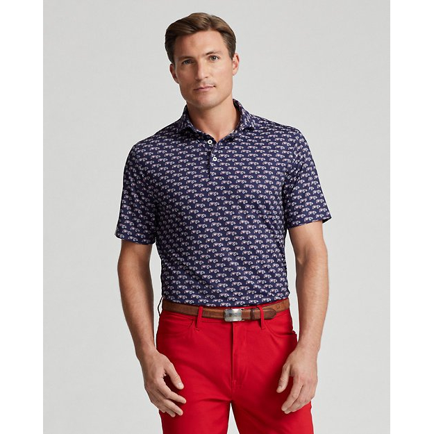 'Classic Fit Performance Print' Polohemd für Herren