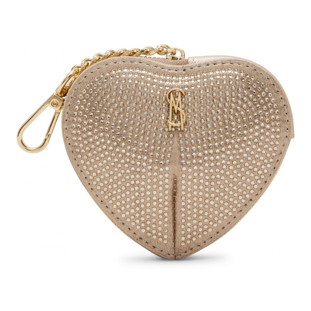 Women's 'Boxed Zip-Around Embellished Heart' Pouch