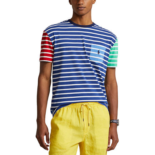 'Classic Fit Striped' T-Shirt für Herren