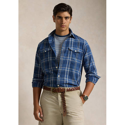 'Classic Fit Plaid Work' Hemd für Herren