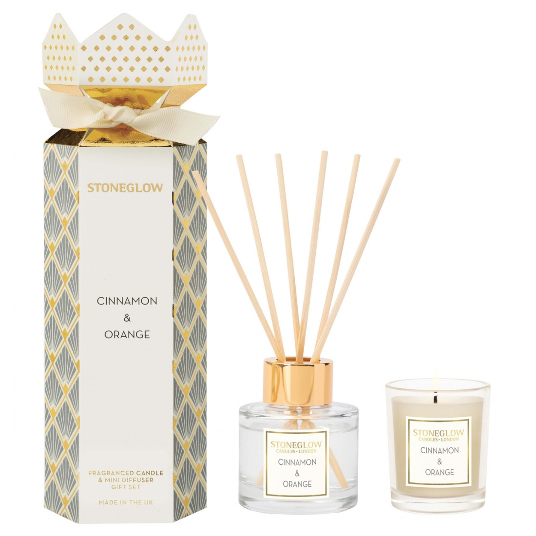 'Cinnamon & Orange' Diffuser Set - 2 Pieces