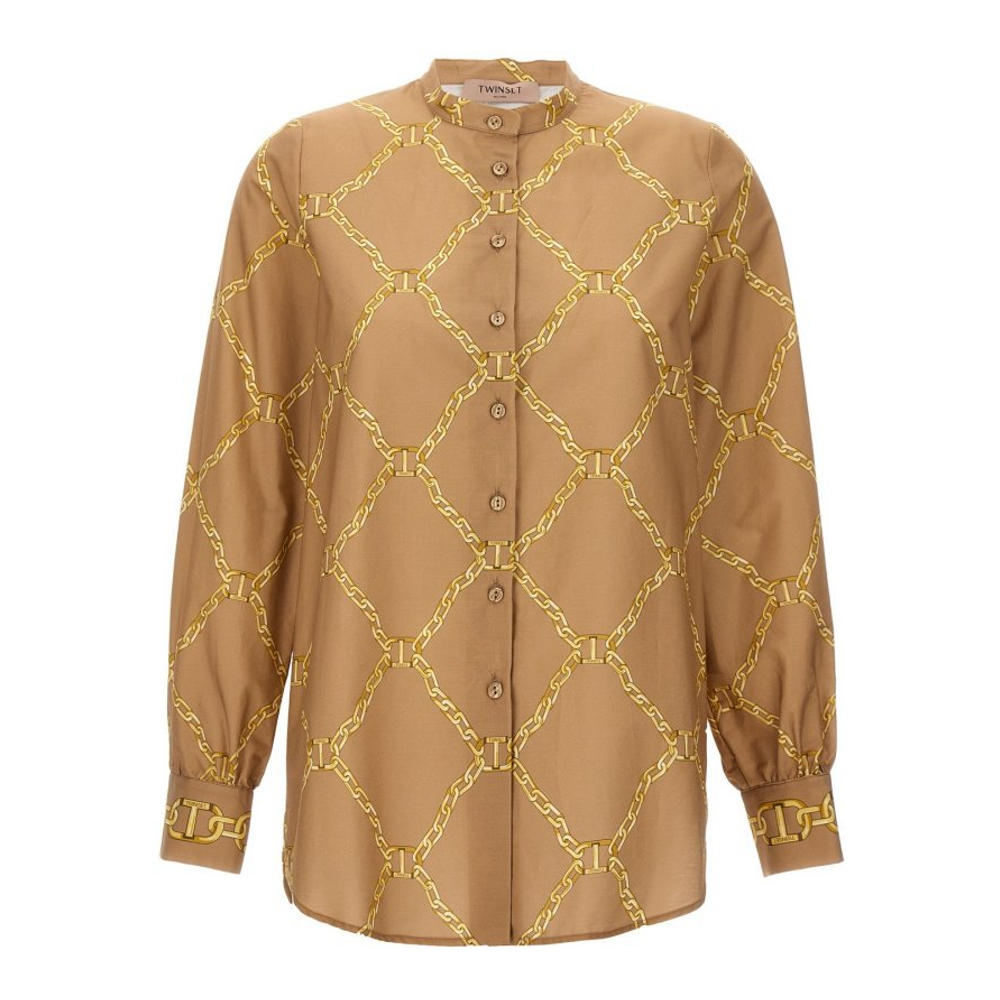 Women's 'Printed' Long Sleeve Blouse