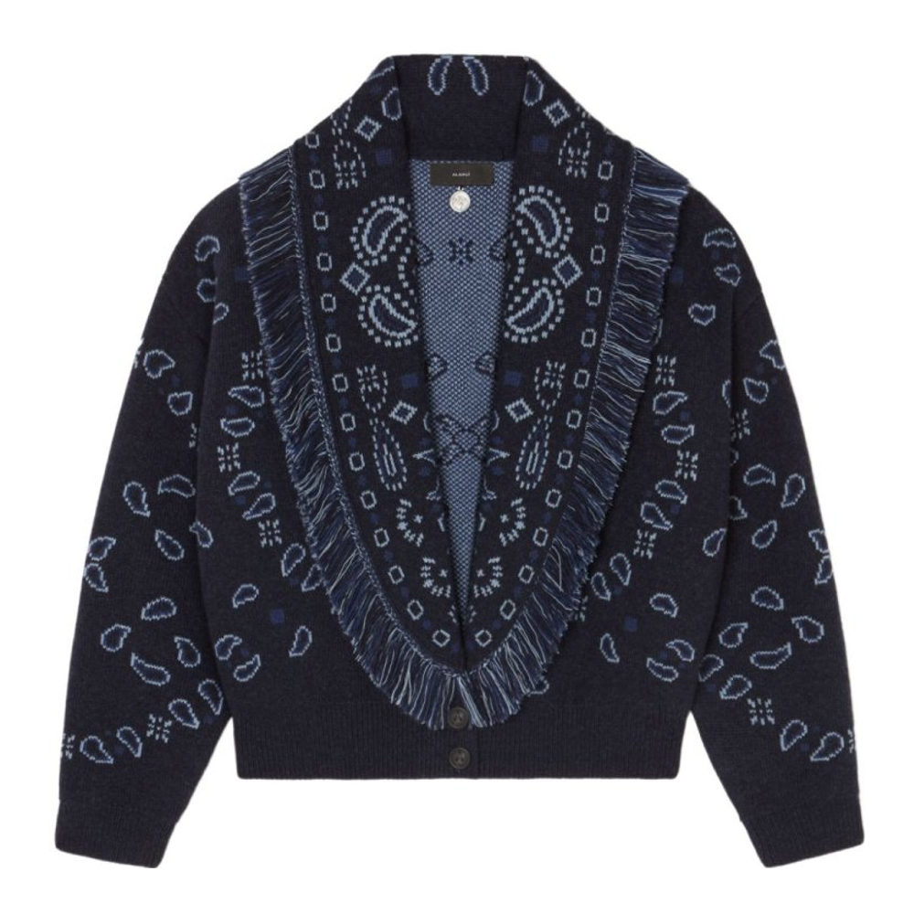 Blouson bomber 'Bandana-Pattern Knitted' pour Femmes