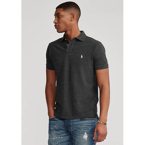 'Custom Slim Fit Mesh' Polohemd für Herren