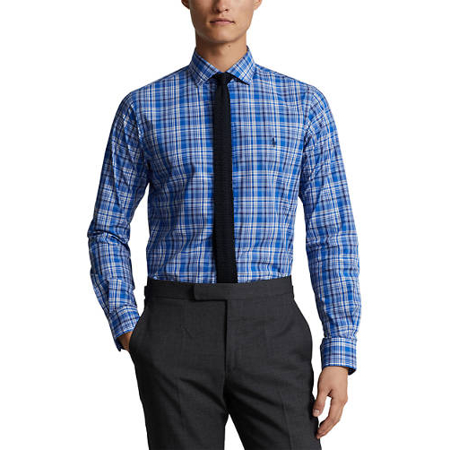 'Classic Fit Plaid Stretch Poplin' Hemd für Herren