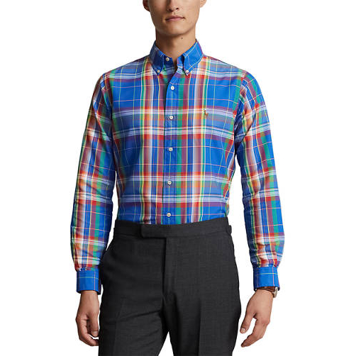 'Classic Fit Plaid Oxford' Hemd für Herren