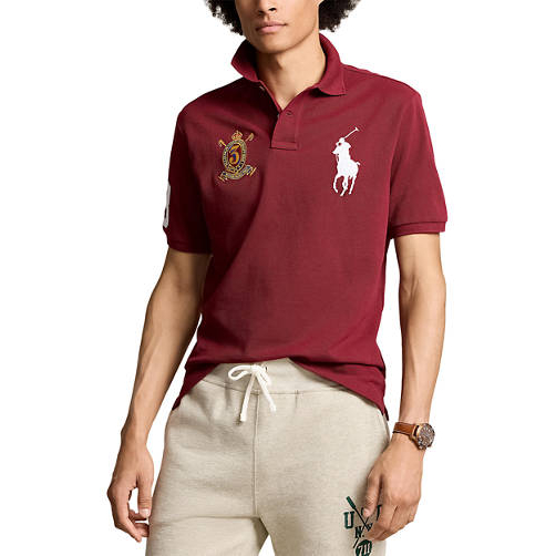 'Classic Fit Big Pony Mesh' Polohemd für Herren