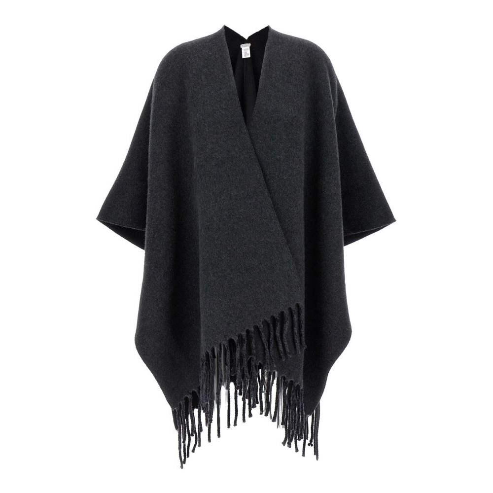 Poncho 'Reversible Fringed Poncho' pour Femmes