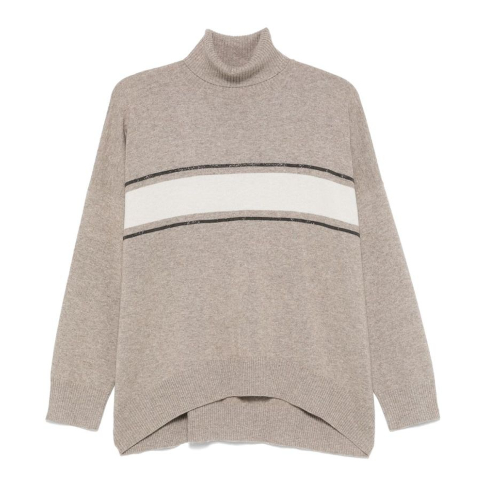 Pull 'Stripe-Detailing' pour Femmes