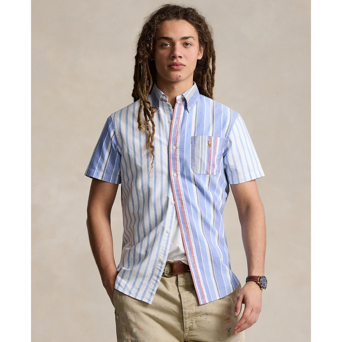 'Classic-Fit Striped Oxford Fun' Hemd für Herren