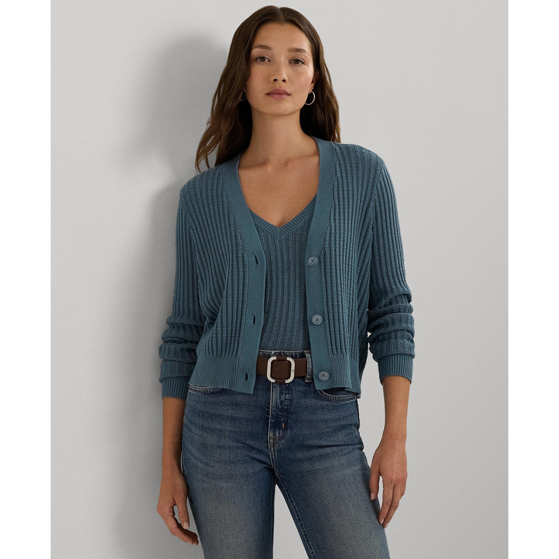 Cardigan 'Cropped Long-Sleeve' pour Femmes