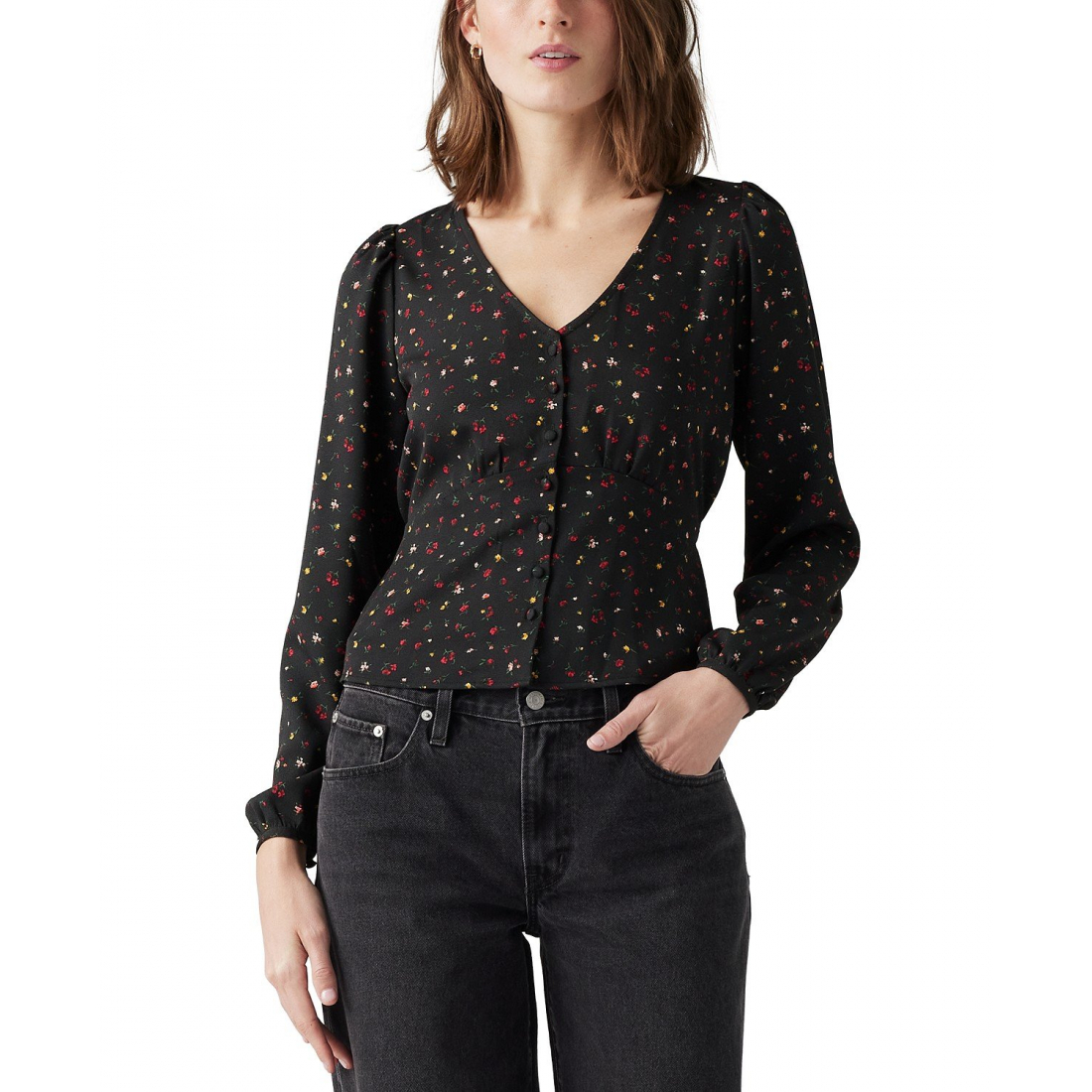 Blouse à manches longues 'Dolores Floral-Print' pour Femmes