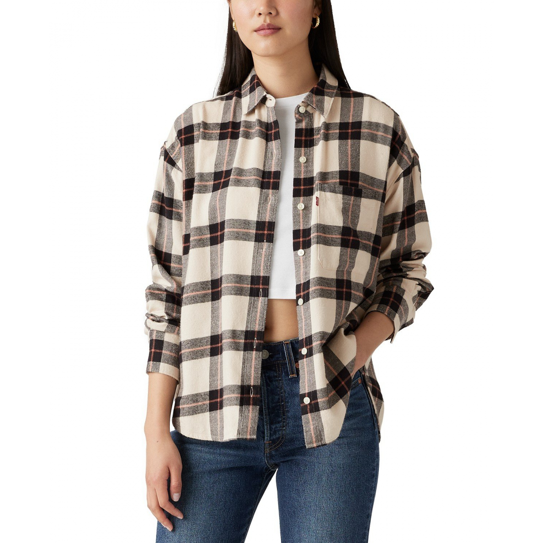 'Henri Plaid-Print' Hemd für Damen