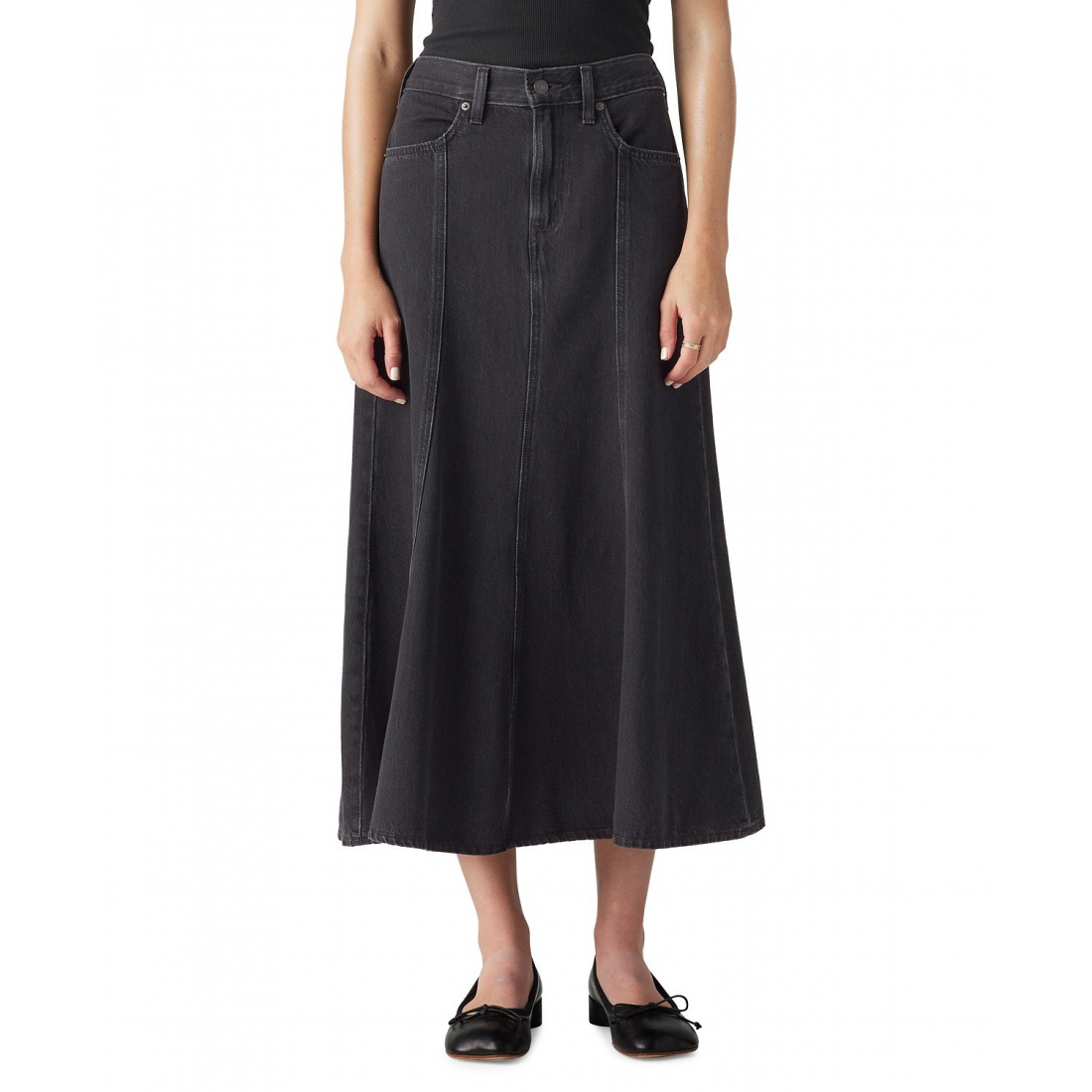 Women's 'Fit & Flare' Denim Skirt