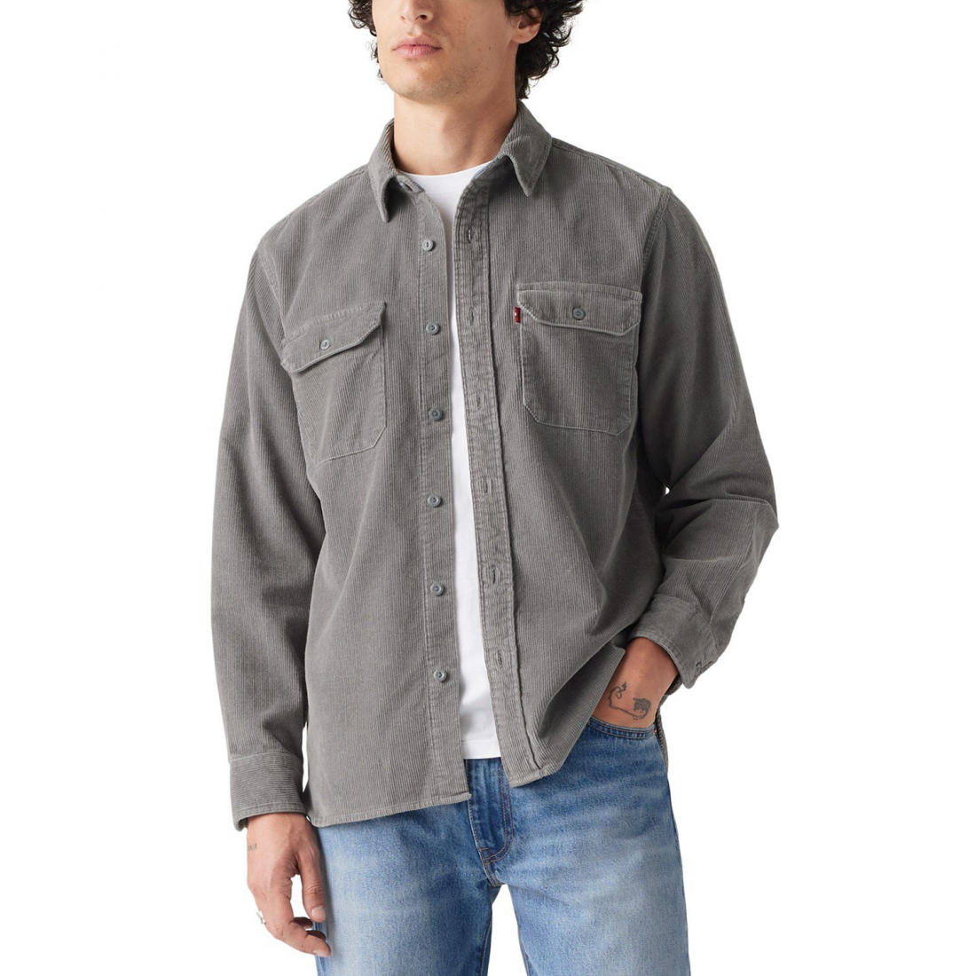 'Worker Relaxed-Fit Button-Down' Hemd für Herren