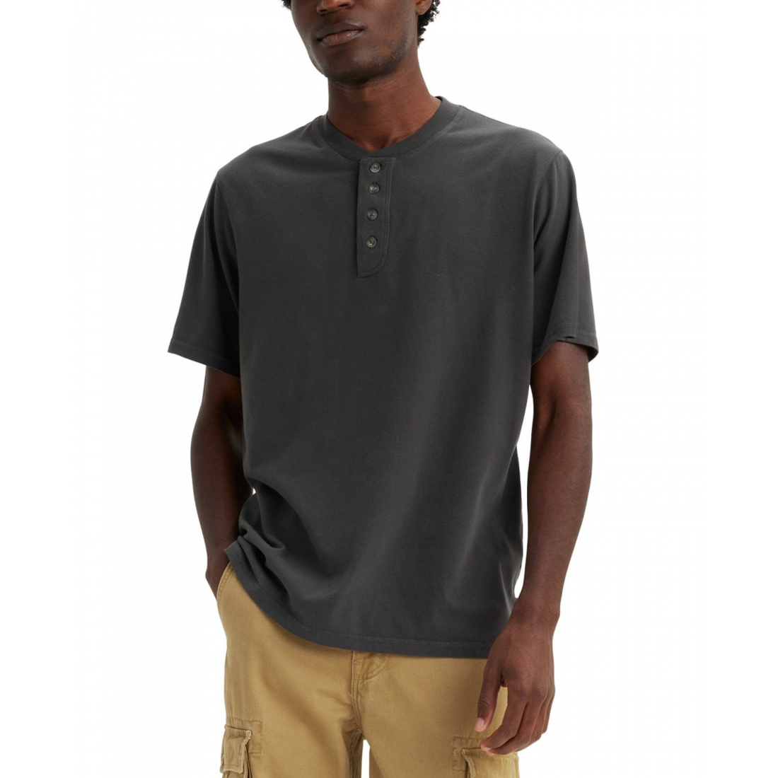 Men's 'Relaxed-Fit Solid' Henley