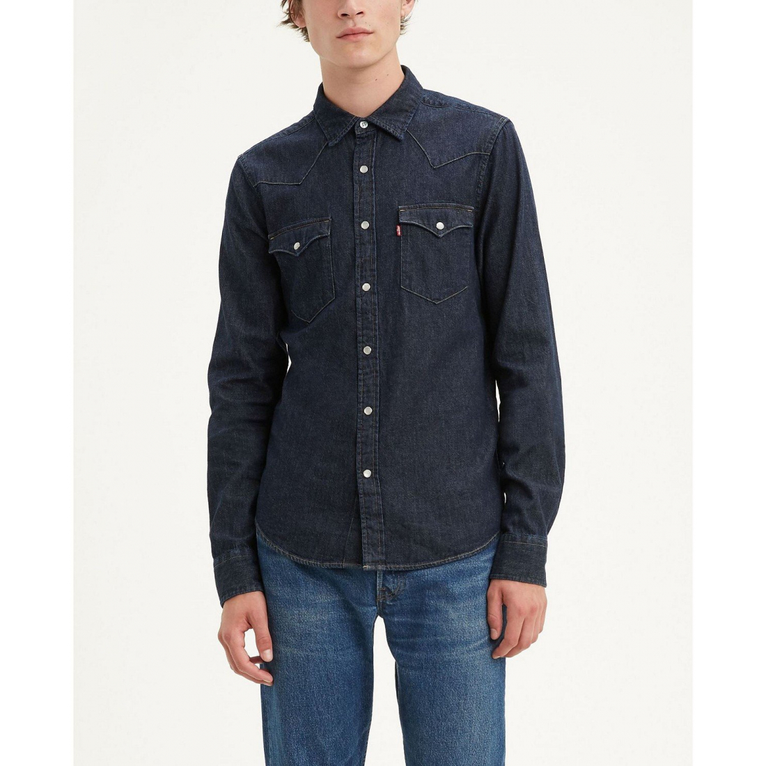 Chemise en Jean 'Classic Standard Fit Western' pour Hommes