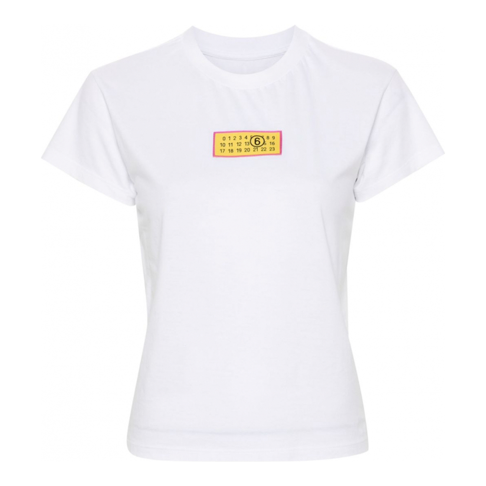 T-shirt 'Numbers Appliqué' pour Femmes