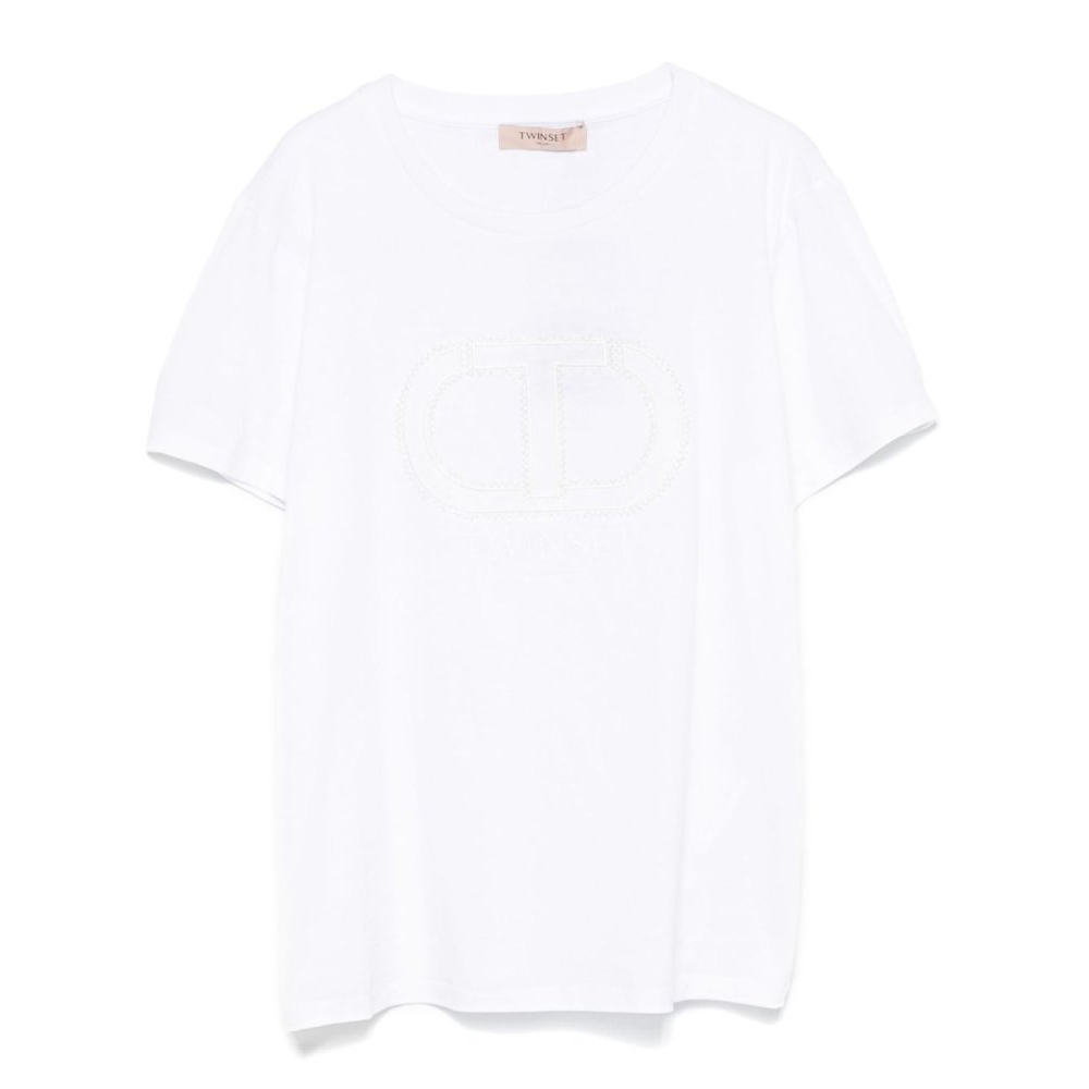 T-shirt 'Logo-Embroidered' pour Femmes