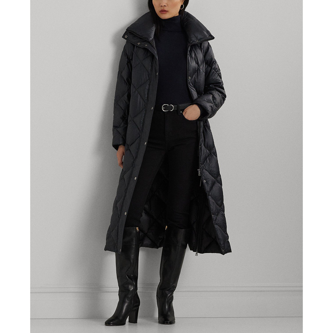 Manteau matelassé 'Maxi Diamond Quilted' pour Femmes