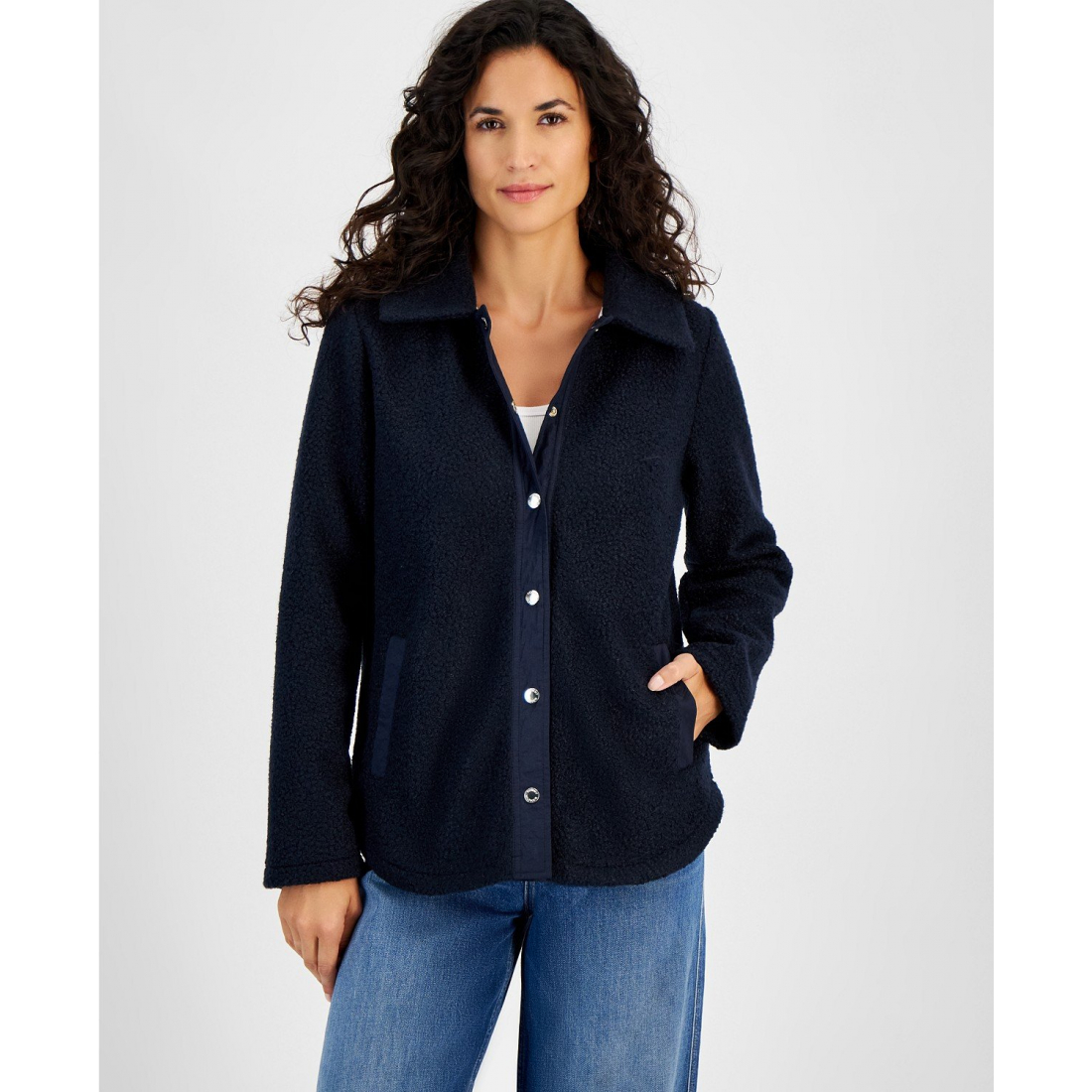 Surchemise 'Snap-Front Sherpa' pour Femmes