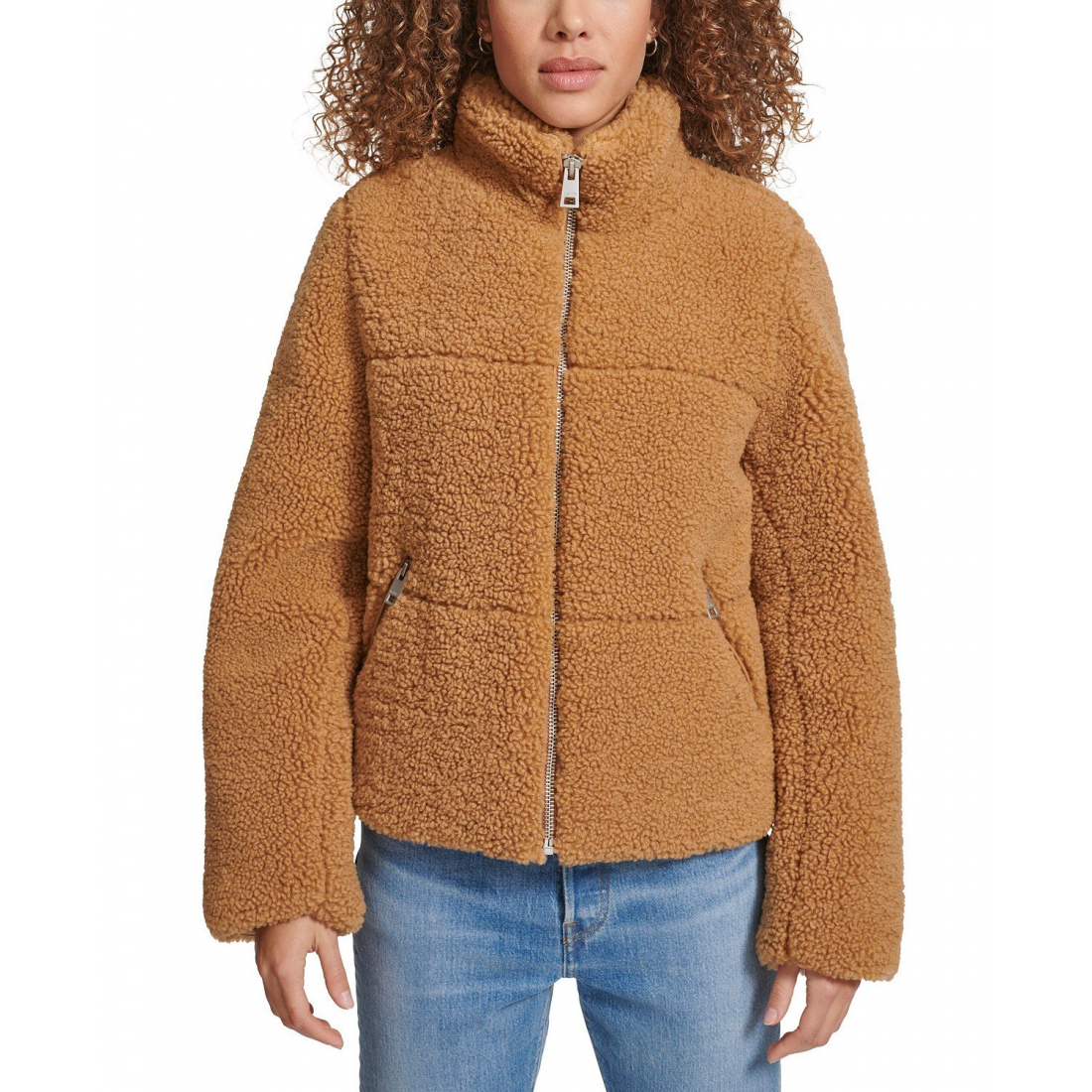 Veste matelassée 'Stand Collar Sherpa' pour Femmes