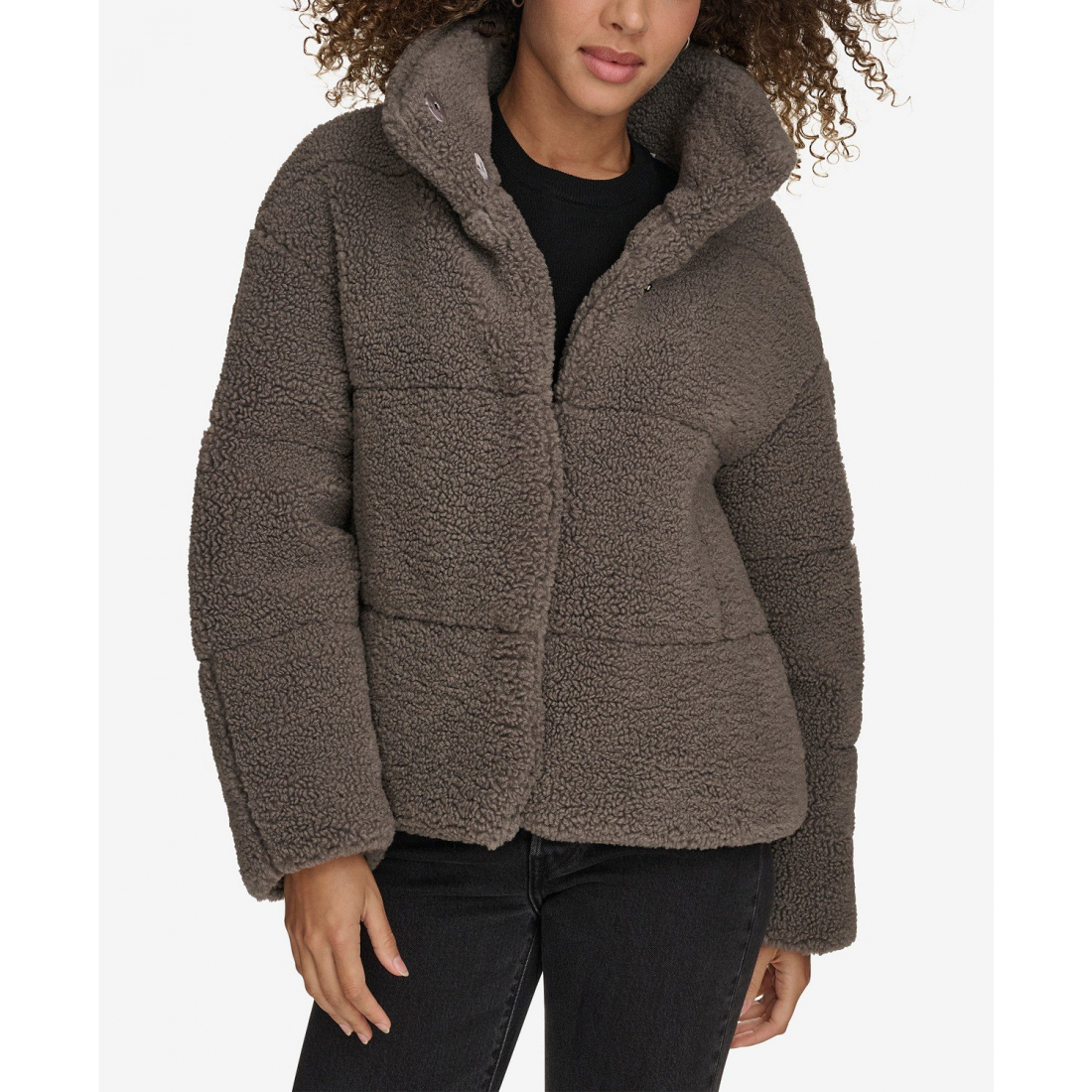 Veste 'Short Sherpa Teddy' pour Femmes