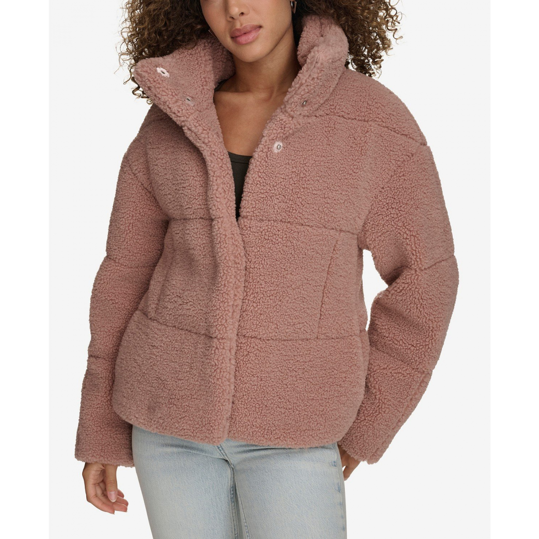 Veste 'Short Sherpa Teddy' pour Femmes