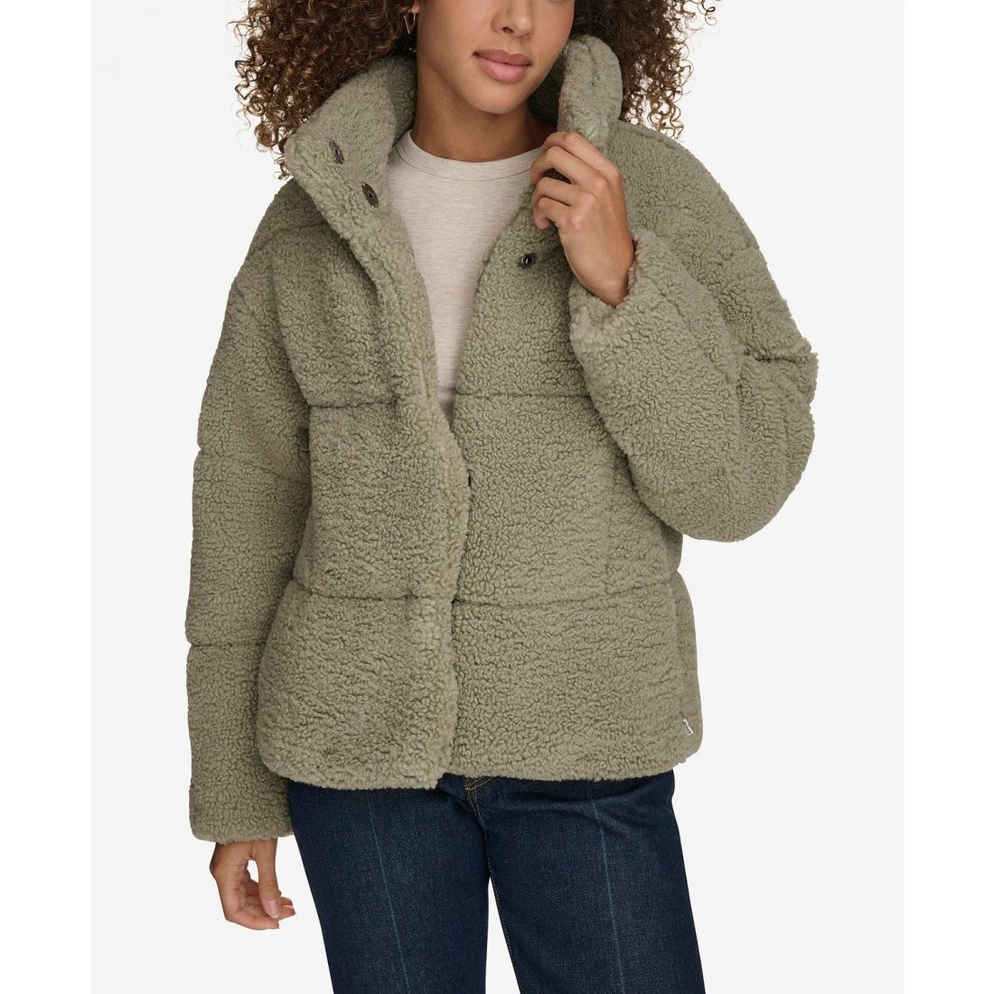 Veste 'Short Sherpa Teddy' pour Femmes