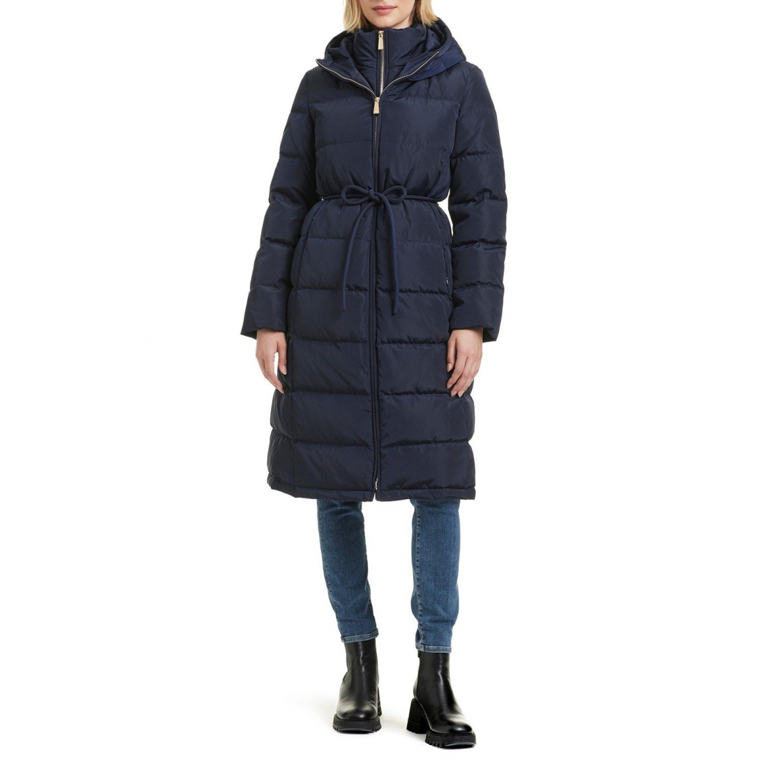 Manteau 'Hooded Maxi Down With Self Tie' pour Femmes