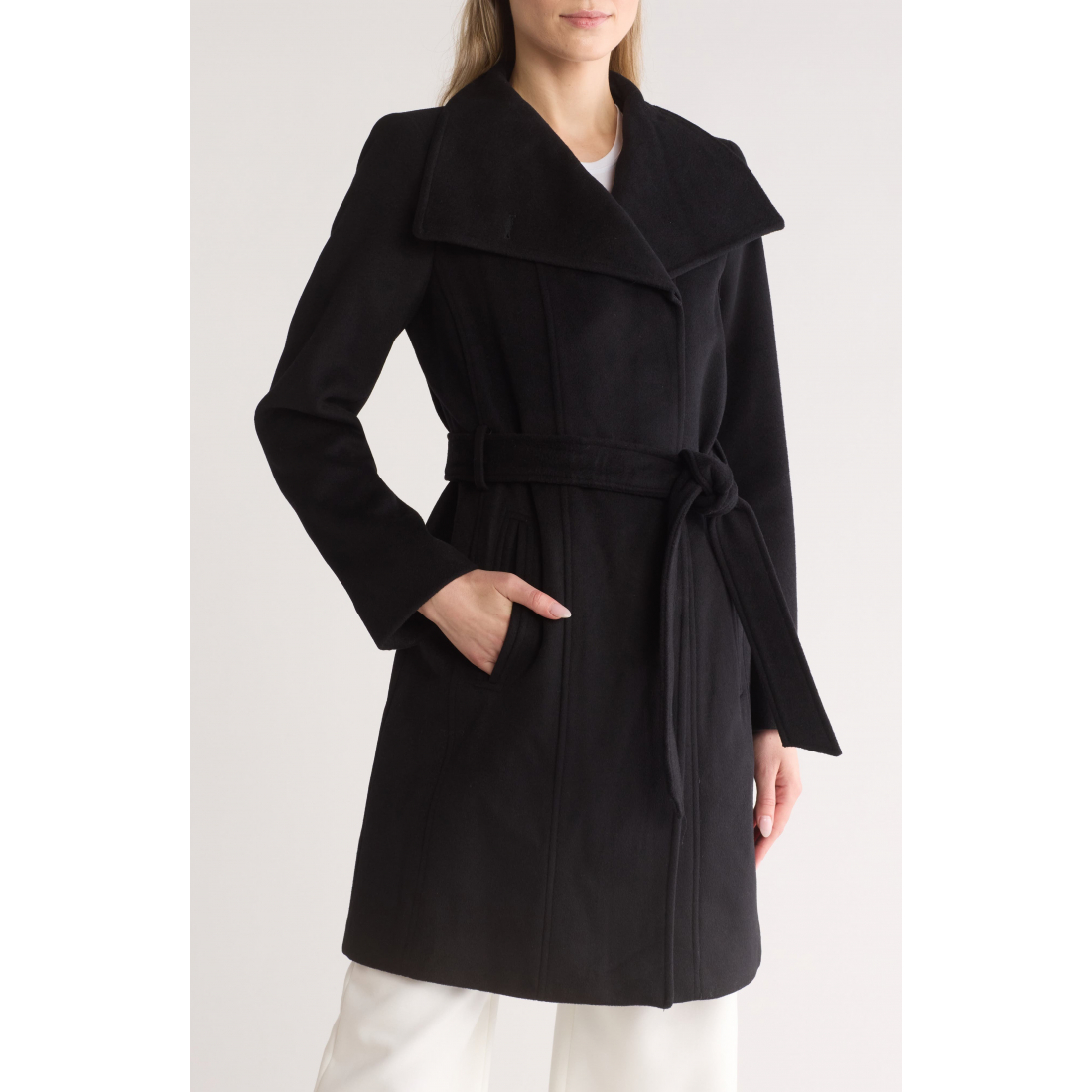 Manteau 'Asymmetric Belted' pour Femmes