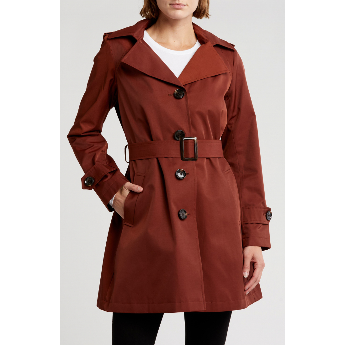 Trench 'Button Front Belted' pour Femmes