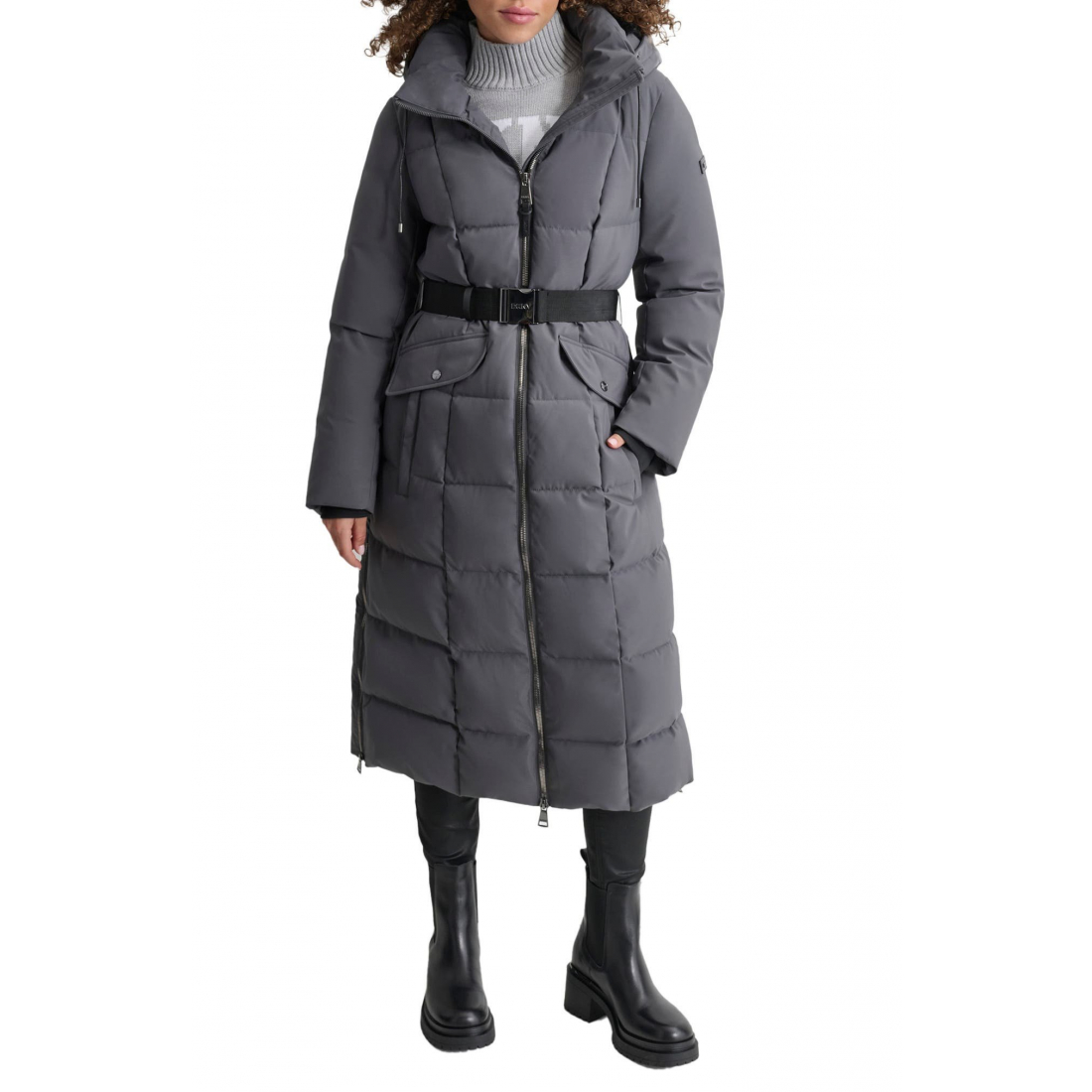 Veste matelassée 'Belted Hooded Maxi' pour Femmes