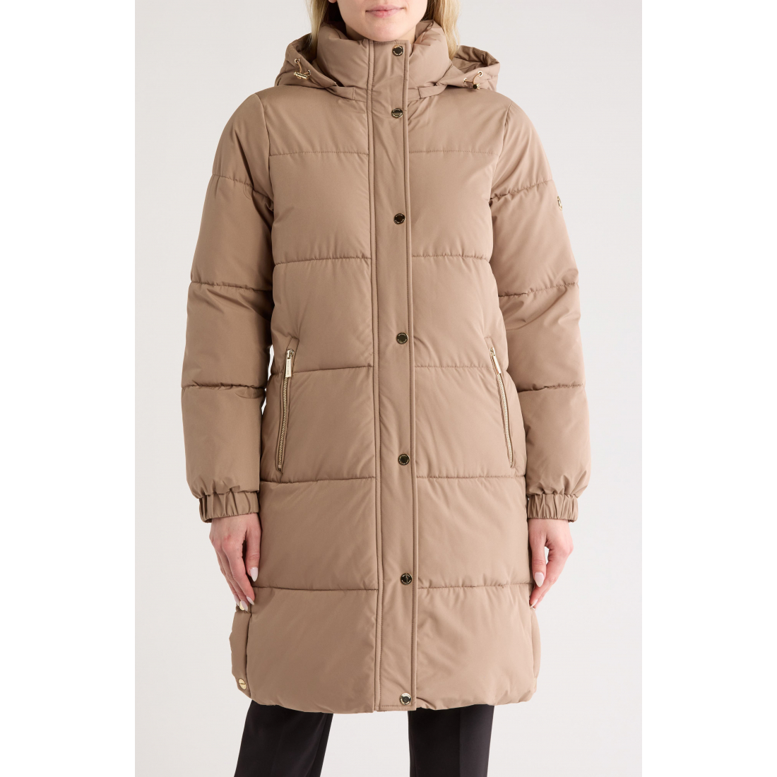 Manteau matelassé 'Long Hooded' pour Femmes