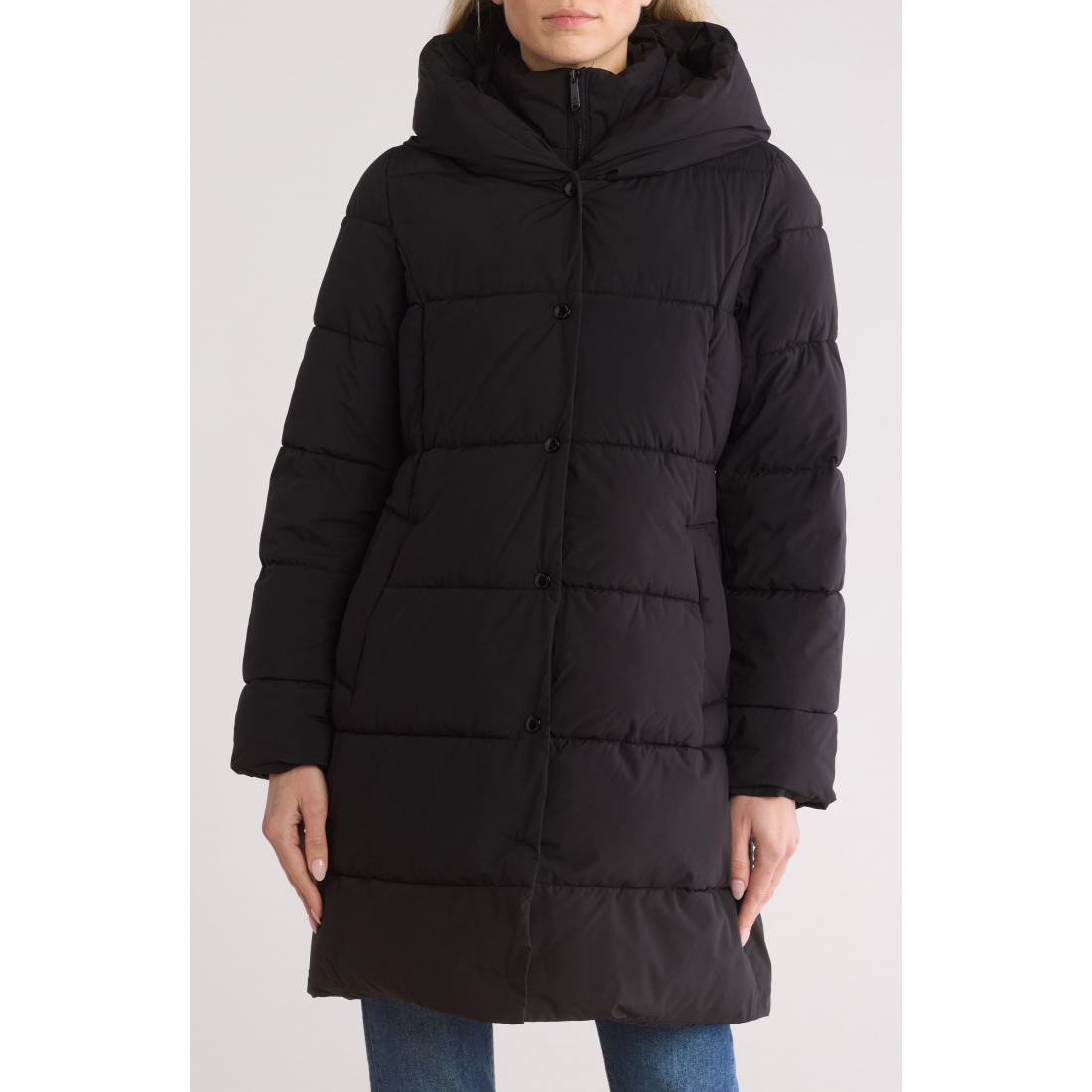 Manteau matelassé 'Hooded With Bib' pour Femmes