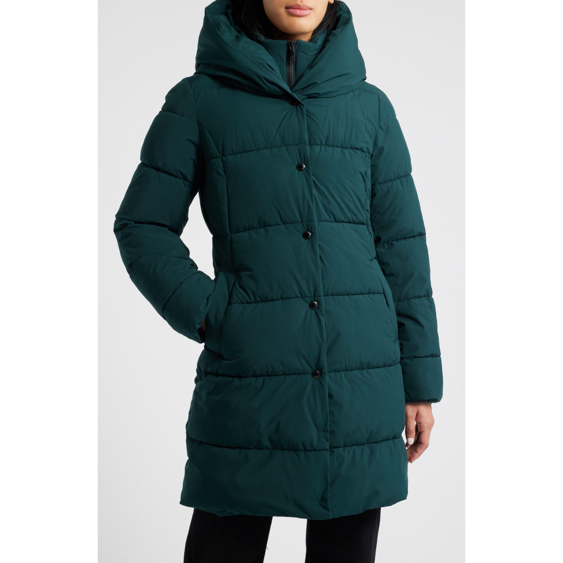 Manteau matelassé 'Hooded With Bib' pour Femmes