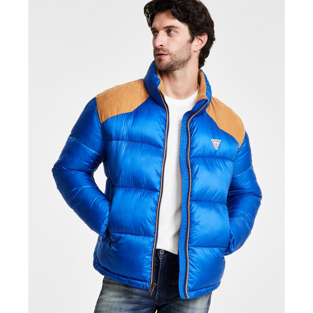 Veste matelassée 'Larry Fabric Block' pour Hommes