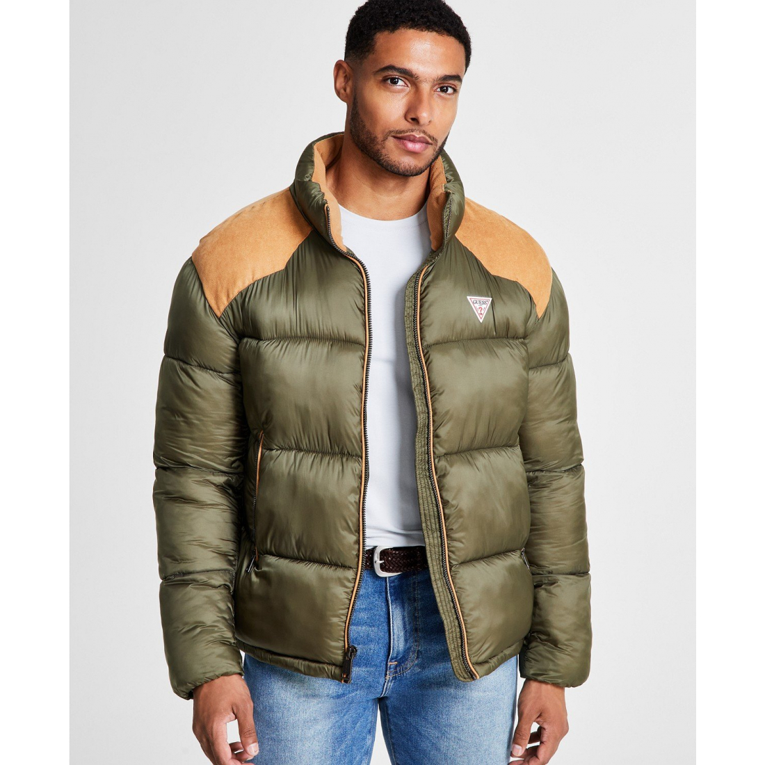 Veste matelassée 'Larry Fabric Block' pour Hommes