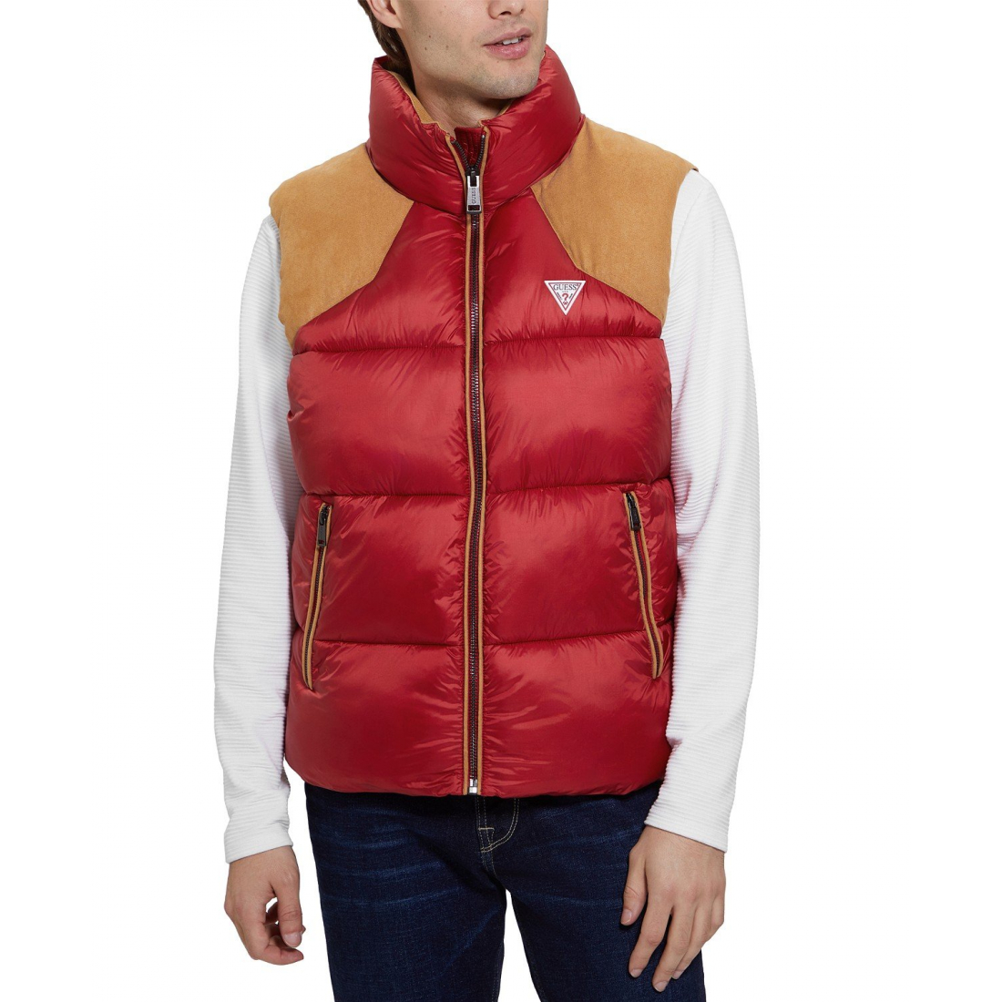 Gilet matelassé 'Fabric Block' pour Hommes