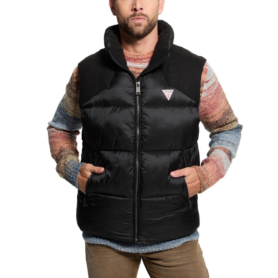 Gilet matelassé 'Fabric Block' pour Hommes