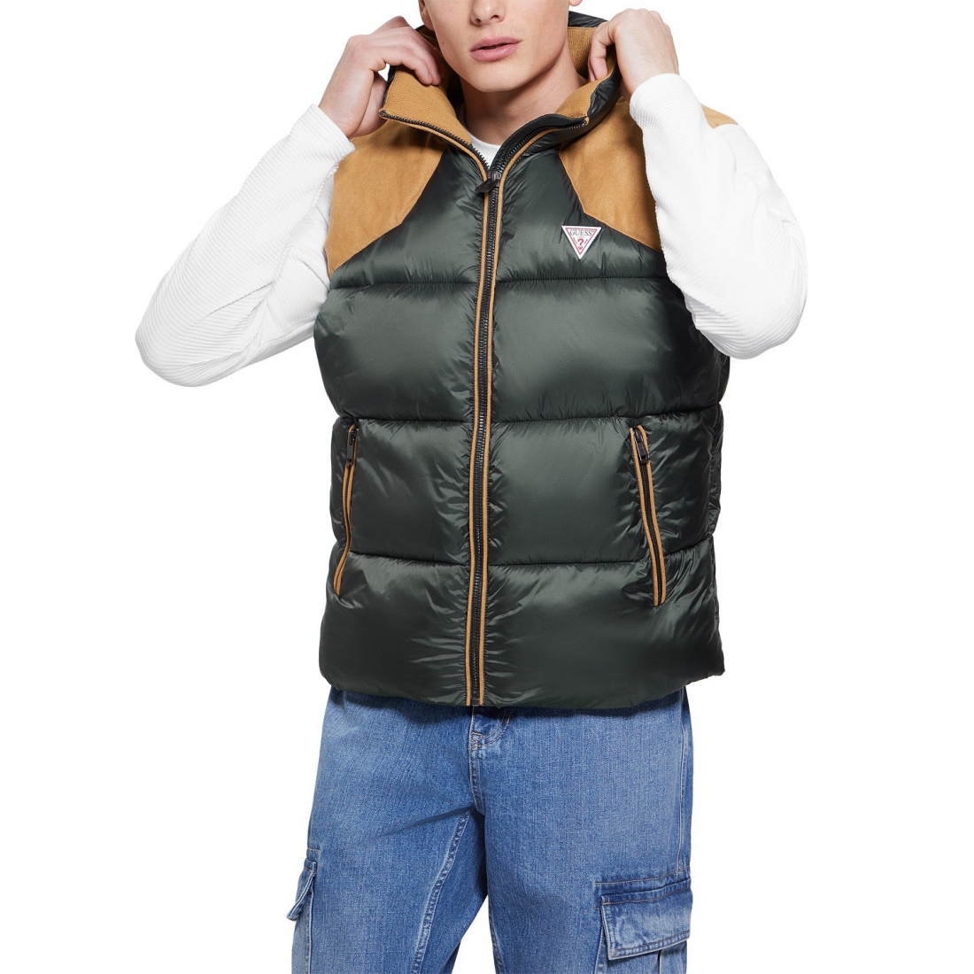 Gilet matelassé 'Fabric Block' pour Hommes