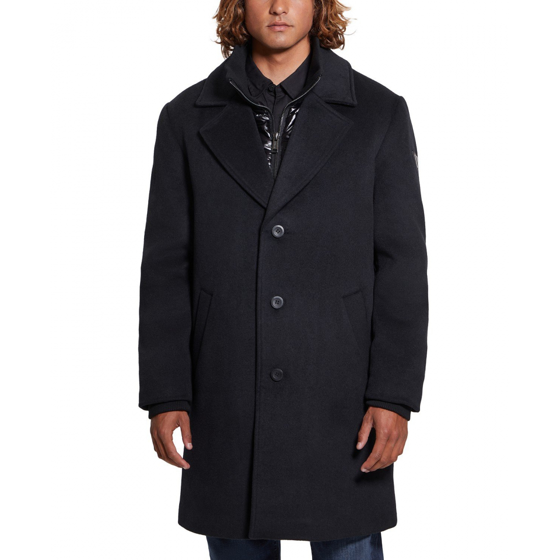 Manteau 'Wool Blend with Removable Quilted Bib' pour Hommes