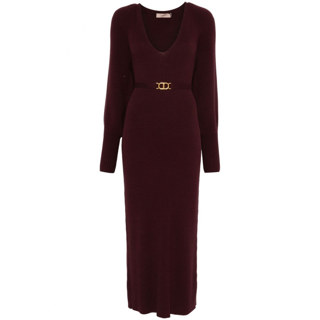 Robe maxi 'Ribbed-Knit' pour Femmes