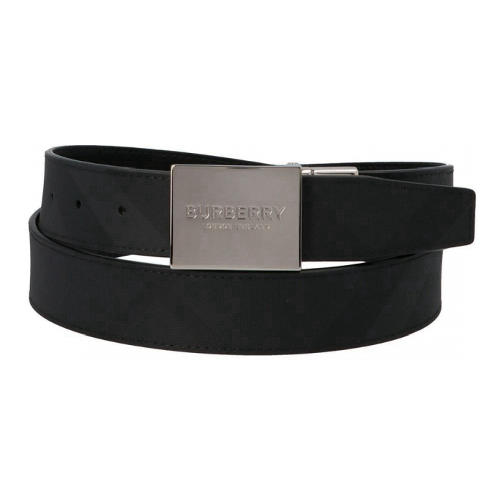 Men's 'Reversible Checkered In Smoky Black' Belt