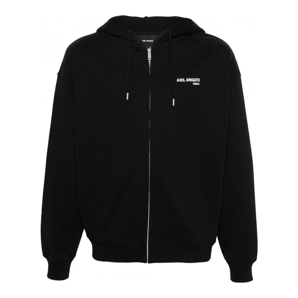 Men's 'Logo-Print Zip-Fastening' Hoodie