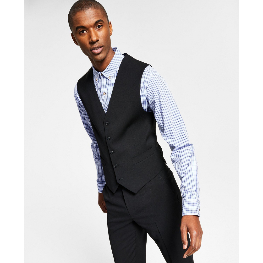 Men's 'Modern-Fit Wool TH-Flex Stretch Suit Suit Vest'